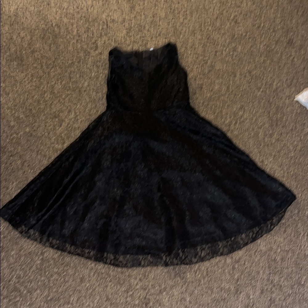 Amazon Black Lace Evening Dress